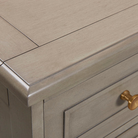 Dauphin - Handpainted Entryway Storage Cabinet - Gray Cashmere