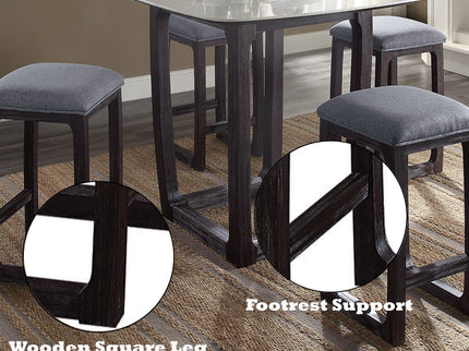 Razo - Weathered Counter Height Stool - Gray