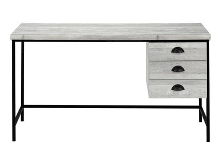 Computer Desk For Home Office, Laptop, 3 Storage Drawers, Contemporary & Moder