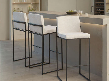 Fuji - Contemporary High Back Barstool Elegant Design