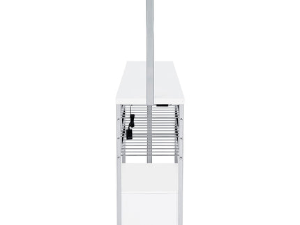 Casey - 2 Door Home Bar Storage Bar With Customizable Lighting - White
