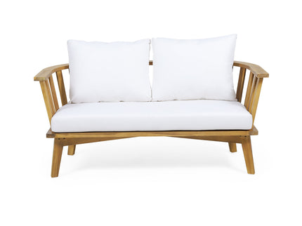 Patio Furniture Set, Outdoor Acacia Wood Patio Club Chair With Table