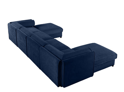Contemporary Elegant Sofa With Storage And Ottoman