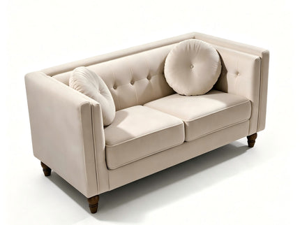 Chesterfield Loveseat 2 Seater Couch For Living Room