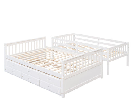 Bunk Bed With Twin Size Trundle And Drawers