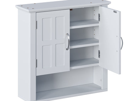 Multi Functional Wall Mounted Cabinet With Adjustable Shelves For Bathroom