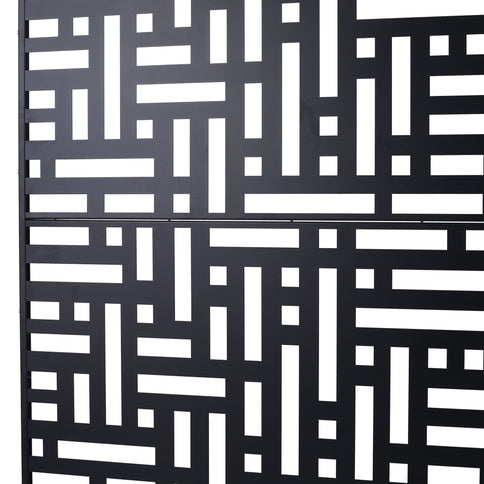 Decorative Freestanding Metal Privacy Screen For Indoor & Outdoor Use