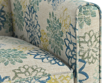 Push Back Upholstered Recliner Armchair