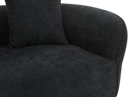 Elegant Curved Sectional Sofa With Full Foam Comfort