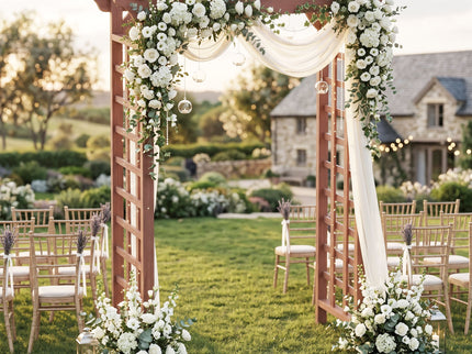 Wedding Arbor With Trellis Design