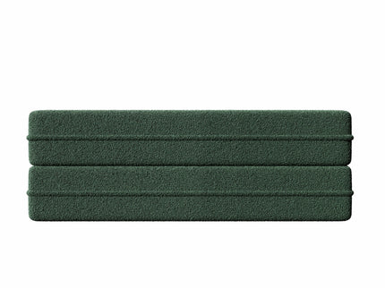 Modern Floor Sofa, With 2 Pillows, Convertible Teddy Fabric Foam Filled Bed