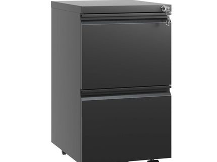 Metal Drawer Mobile File Cabinet With Lock For Home Office Organizer