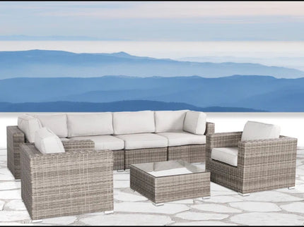 Stylish Entertainment Sectional Set, Outdoor Living