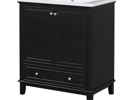 Modern Bathroom Vanity With Sink Combo, Multi Functional Cabinet With Doors And Drawer