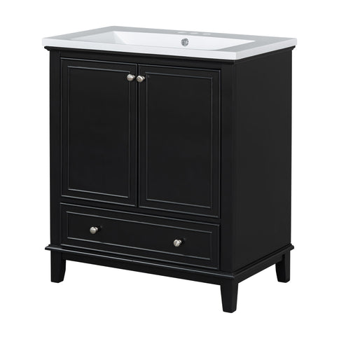 Modern Bathroom Vanity With Sink Combo, Multi Functional Cabinet With Doors And Drawer