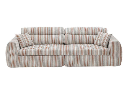 3 Seater, Couch With Throw Pillows For Living Room