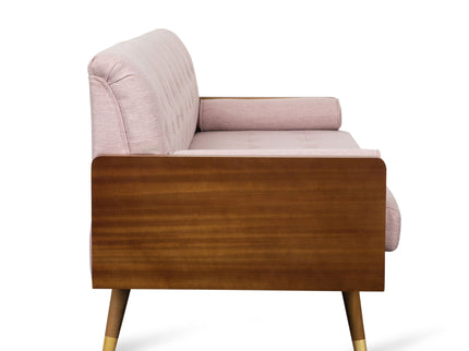 Aidan - Mid Century Modern Tufted Fabric Sofa