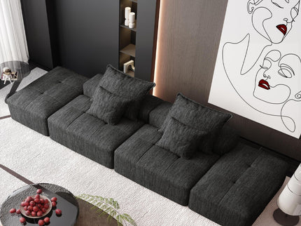 Modern Oversized Diy Combination Modular Sectional Sofa With Pillows