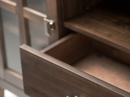 Artisan - Tall TV Media Stand - Natural Aged Brown