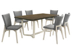 Dark Brown / 7 Pc. Table, 6 Chairs