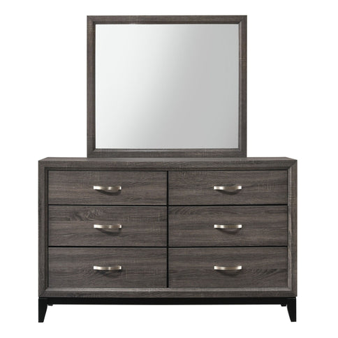 Contemporary 6 Drawer Dresser With Handles