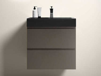 Alice - Bathroom Vanity With Sink, Large Storage Wall Mounted Floating Bathroom Vanity For Modern Bathroom, One-Piece Sink Basin Without Drain And Faucet