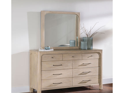 Flores - 9 Drawer Dresser With Mirror - Mango Color
