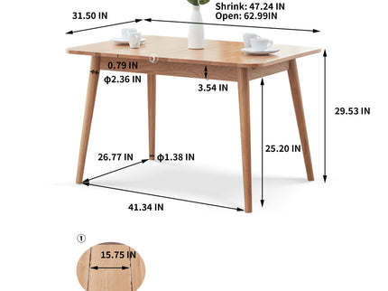 Round Corner Diagonal Leg Telescopic Table For 6 - 8 People To Meet Dining Table