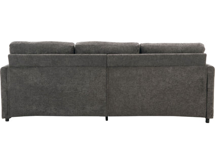 Cozy Upholstered 3 Seater Sofa With Double Cushion