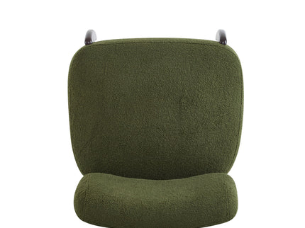 Modern Boucle Lounge Chair With Solid Wood Fram