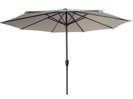Patio Market Umbrella With 8 Steel Ribs, UV-Resistant And Waterproof Canopy