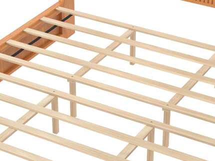 Platform Bed Frame With Headboard, Floor Standing Design