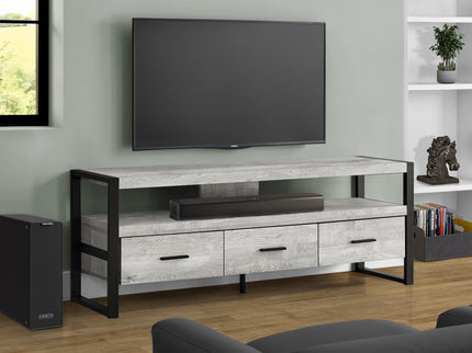 TV Stand, Console, Media Entertainment Center, Storage Drawers, Modern