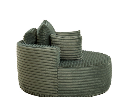 Modern Single Sofa With Backrest Pillow For Living Room