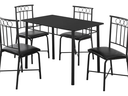5 Pieces Dining Table Set, Small, Rectangular