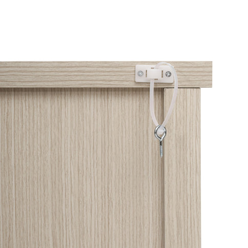 Modern Storage Cabinet With 4 Doors & Adjustable Shelves