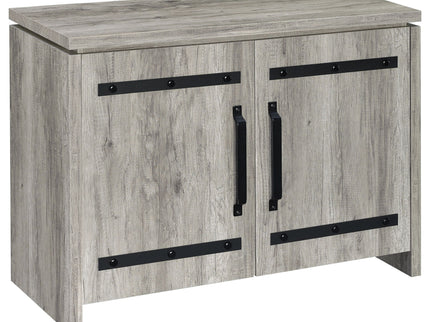 2 Door Accent Cabinet With Accents - Gray