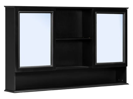 Wall Mounted Bathroom Medicine Cabinet With Double Mirrored Doors