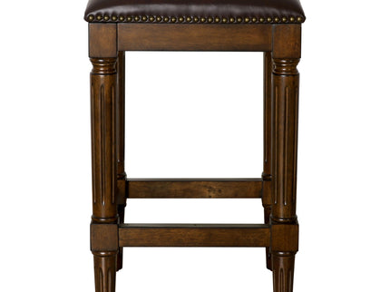 Square Stool With Upholstered Seat