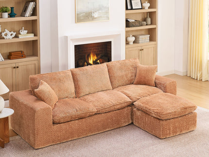 Sectional Sofa With Moveable Ottoman