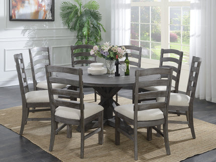 Upholstered Dining Chairs (Set of 2) - Brown - Wood