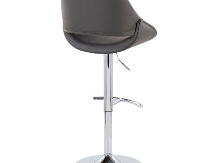 Fabrico - Contemporary Adjustable Bar Stool With Rounded T Footrest (Set of 2)