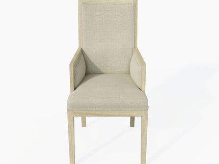 Adeline - Upholstered Arm Chair - Natural Wood Wash