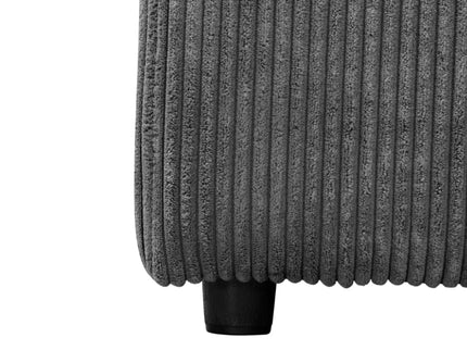 Oversized Ottoman Footrest Extra Seat Living Room - Dark Gray