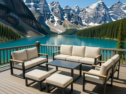 Modern Outdoor Sofa Set With Coffee Table