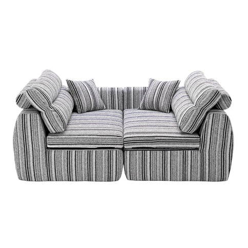 3 Seater, Couch With Throw Pillows For Living Room