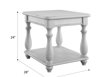 Square End Table - Gray