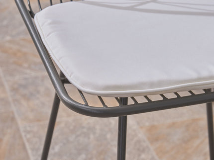 Yearning - Iron Counter Stool With Water Resistant Cushion