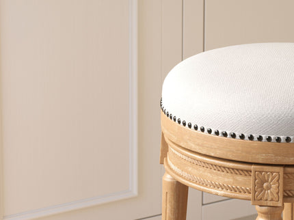 Rustic Elegance Backless Swivel Stool