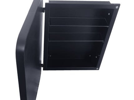 Recessed Metal Framed Medicine Cabinet With Mirror And Adjustable Shelves Wall Mirror With Storage For Bathroom
